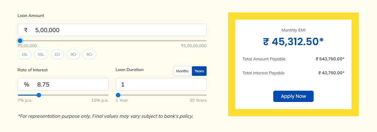 Business Loan Calculator | Plan Your Loan with Minimal Paperwork